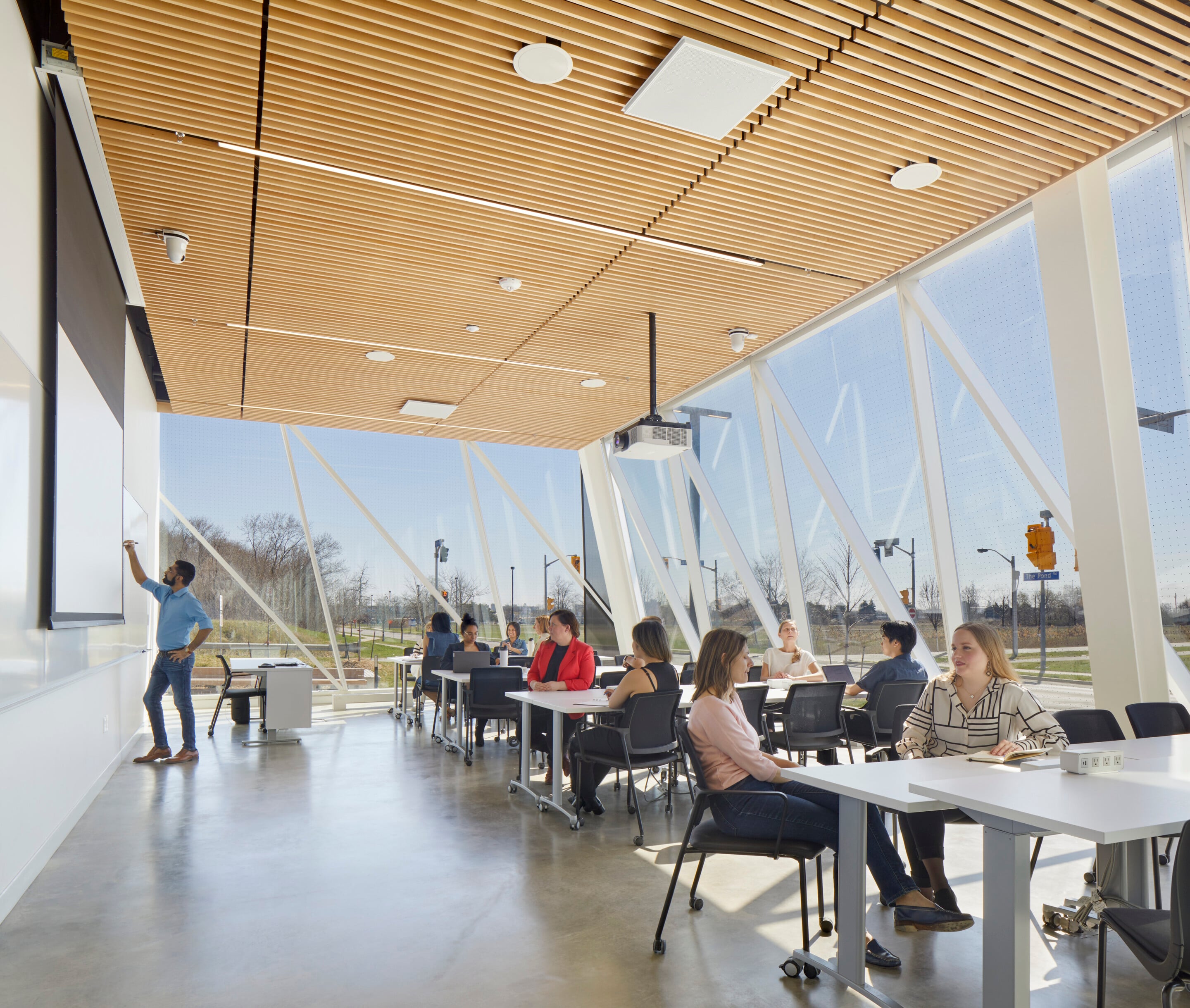 Classroom at the York University School of Continuing Studies building